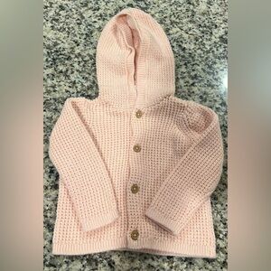 Carter’s Baby Girl Crochet Sweater in Light Pink Size 9 Months So Precious 💕